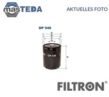 OP546 MOTOR ÖLFILTER FILTRON FÜR MAZDA 121 III 1.8 D 1.8L 44KW