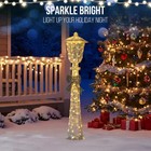 Yescom 5FT Christmas Lighted Lamp Post Bowknot for Indoor Outdoor Decorations — photo 6