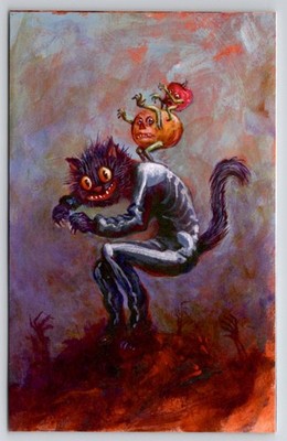 Matthew Kirscht Haunters Halloween Treat Bag Excl Full Back Sketch Postcard MK13