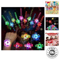 Eco-Friendly Light Up Bracelets for Kids - 24 Pack Party Goodie Bag Stuffers