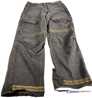 VTG Le Jean de Marithe Francois Girbaud Jeans Shuttle Tape Baggy Distres 36W 32L