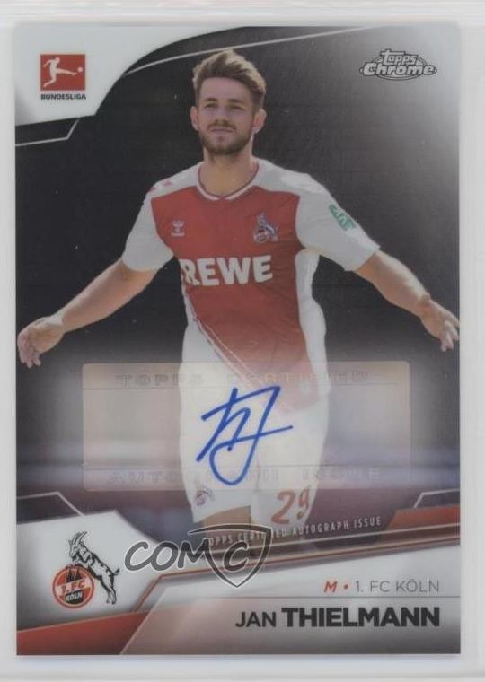 2022-23 Topps Chrome Bundesliga Prism Refractor 86/165 Jan Thielmann Auto 19lz