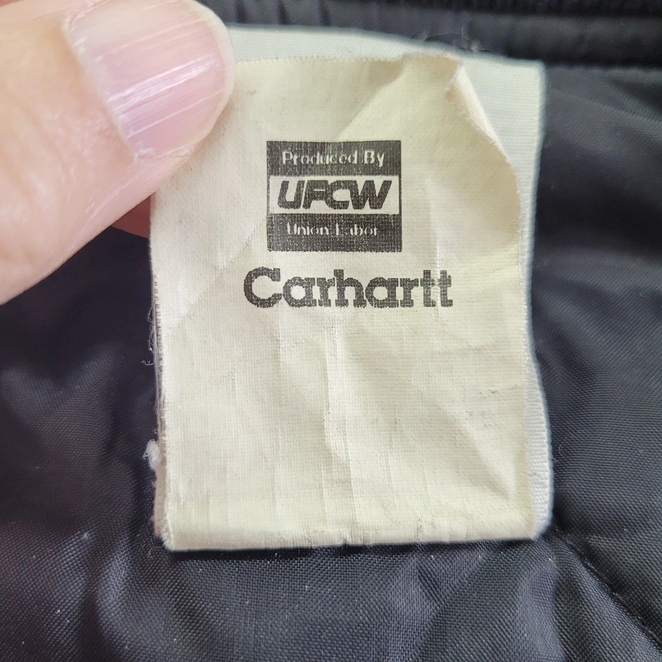 Carhartt Clay Duck Vest Mens Large Workwear Quilted Lined V02 Vintage 1079243 - Image 4 of 4