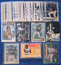 CJ Abrams 40 ct lot of Baseball Cards, Relic, Inserts, Bowman, Topps Chrome +