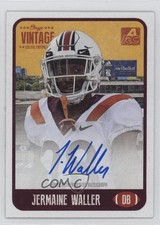 2021 Onyx Vintage College Auto Blue Ink /400 Jermaine Waller #CAJE Auto z5b