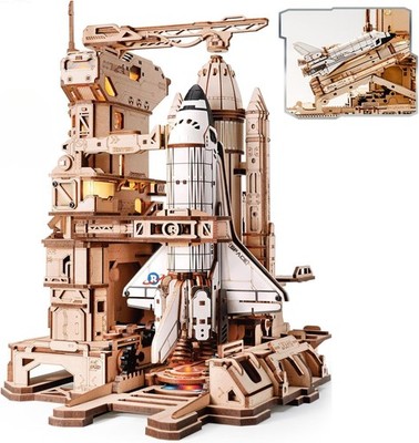 ROKR 3D Holzpuzzle Raumfähre Space Shuttle Modellbausatz Erwachsene Geschenk