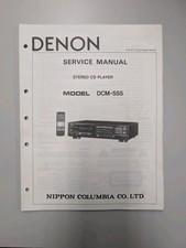 Denon Model Dcm-555 Stereo CD Player Service Manual D-5078