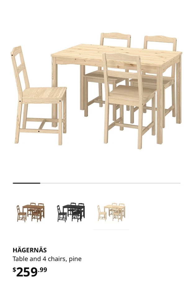 Раздвижной круглый стол IKEA BJURSTA деревянный обеденный стол + 4 места - Изображение 2 из 2