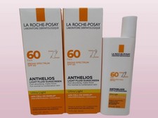 LA ROCHE POSAY ANTHELIOS ULTRA LIGHT FLUID SUNSCREEN SPF 60 1.7 OZ EXP: 2027 2PC