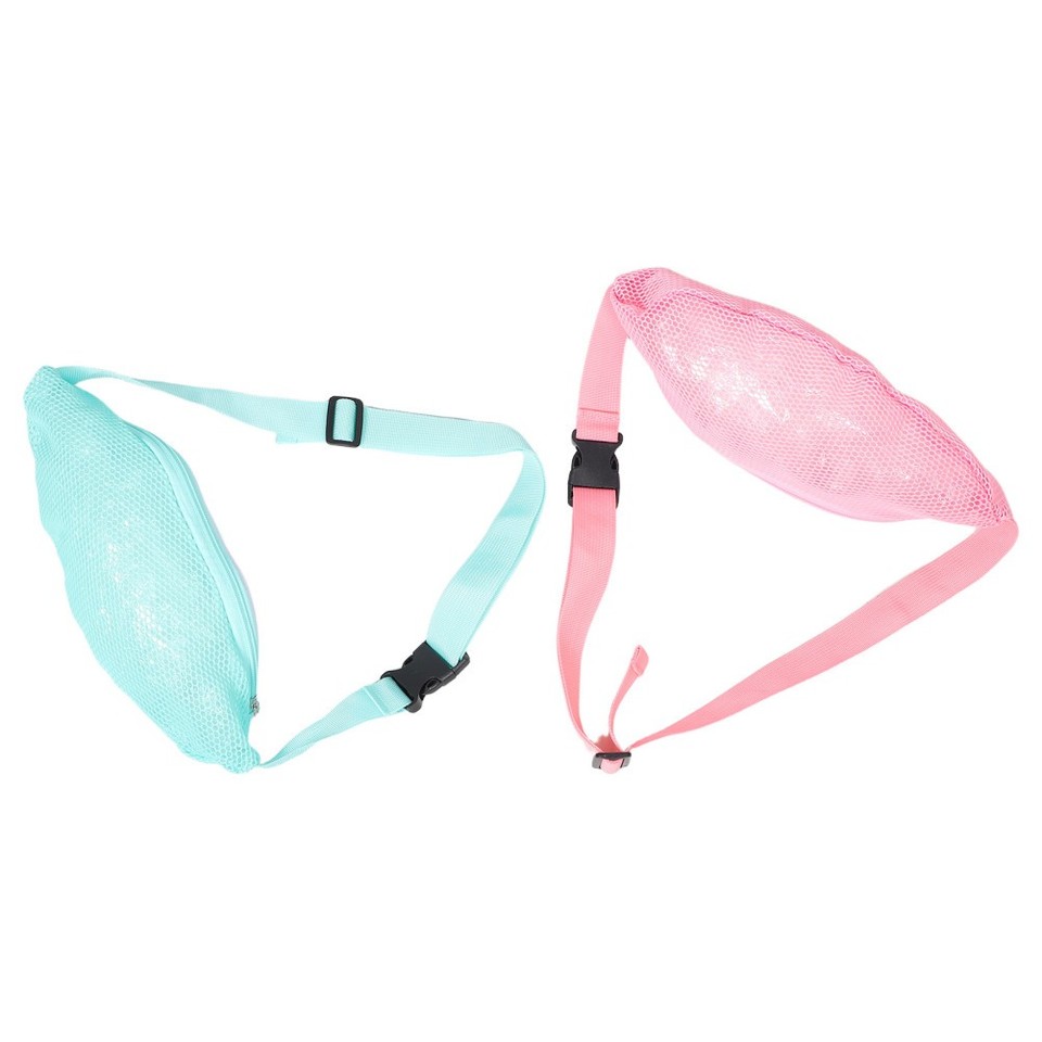 Mesh In Rocks 2PCS Nylon Mesh Beach Bag, Rock/Shell Collecting Fanny Pack | eBay ...