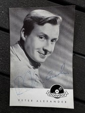 Autogramm von Sänger, Entertainer und Schauspieler Peter Alexander, Original