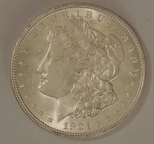 1921 Morgan Silver Dollar Coin (Brilliant Uncirculated)