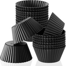 Patelai 20 Pieces Wax Melt Warmer Liners Reusable Silicone Leakproof Black