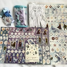 Disney Frozen 2 Sticker Lot Foam Stickers Tattoos Coloring Sheet Lanyard