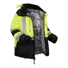 Ergodyne 8390 Hi-Vis Winter Jacket, 300D Polyester, Class 3 Type R, Lime, 5Xl