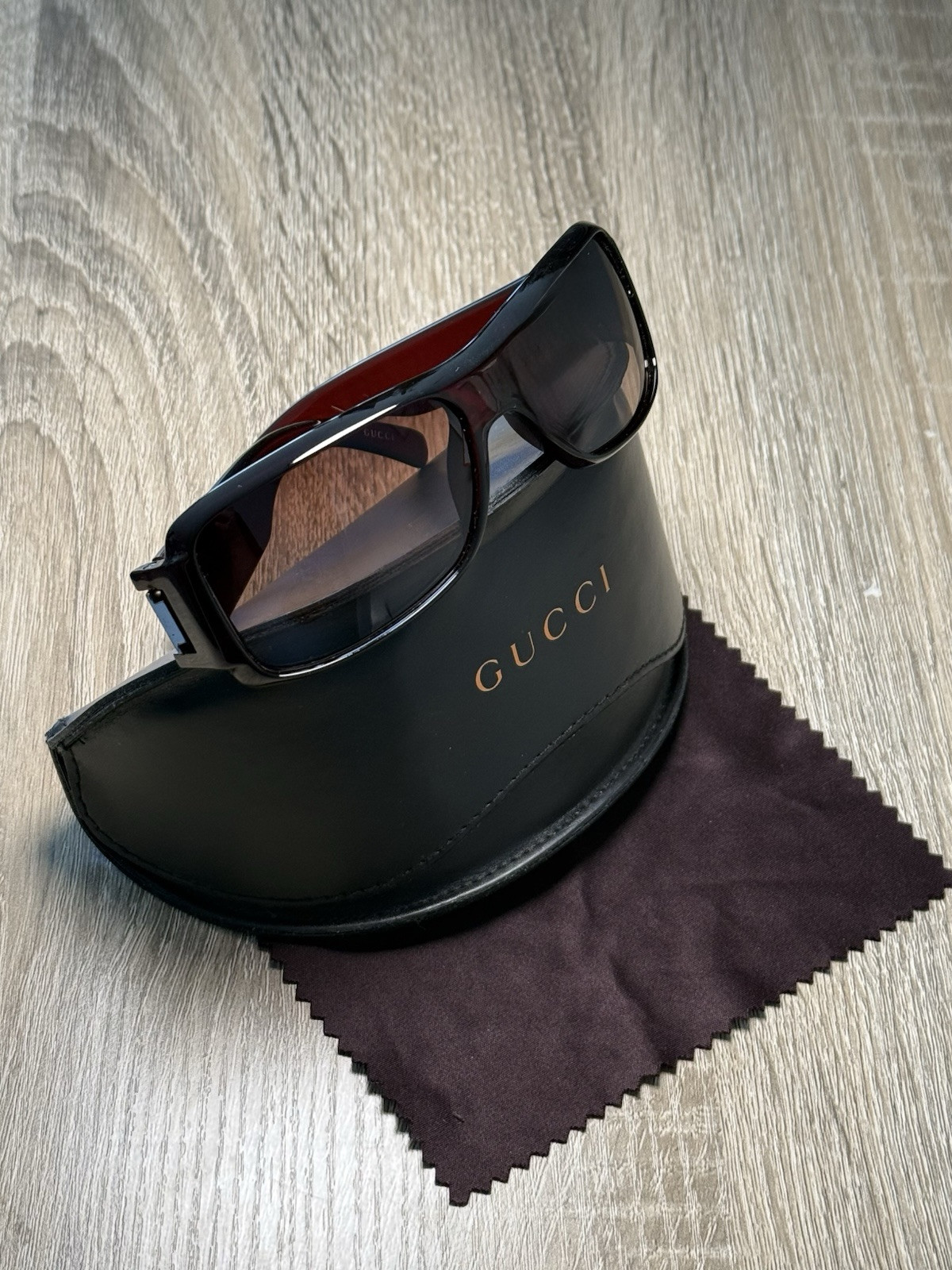 Gucci Sunglasses In Burgundy Red | eBay