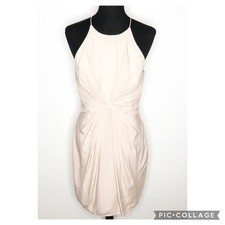 Zimmermann pale pink gathered sleeveless silk dress size 2 or US 8