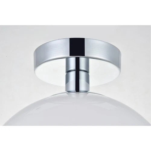 Living District LD2211C Baxter 1 Light 10 inch Chrome Flush Mount Ceiling Light - Picture 5 of 5