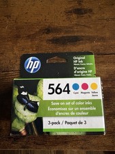 HP 564 Cyan/Magenta/Yellow Color Ink Cartridges Exp. April 2023