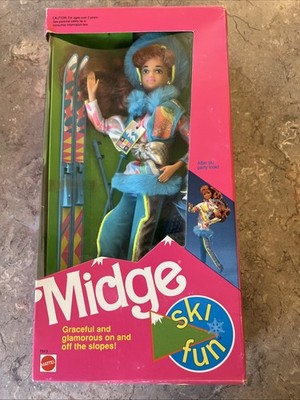 Barbie Ski Fun Midge 1991 Mattel 7513 NRFB for sale online | eBay