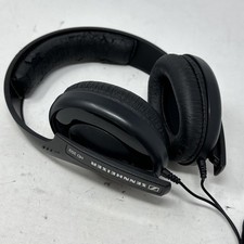 Sennheiser HD 202 Wired Over The Ear Headphones Black 3.5mm Audio Jack Tested 