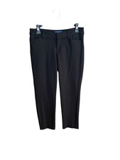 Old Navy Pixie Skinny Ankle Pants Mid Rise Size 6 Petite Black Polka Dots