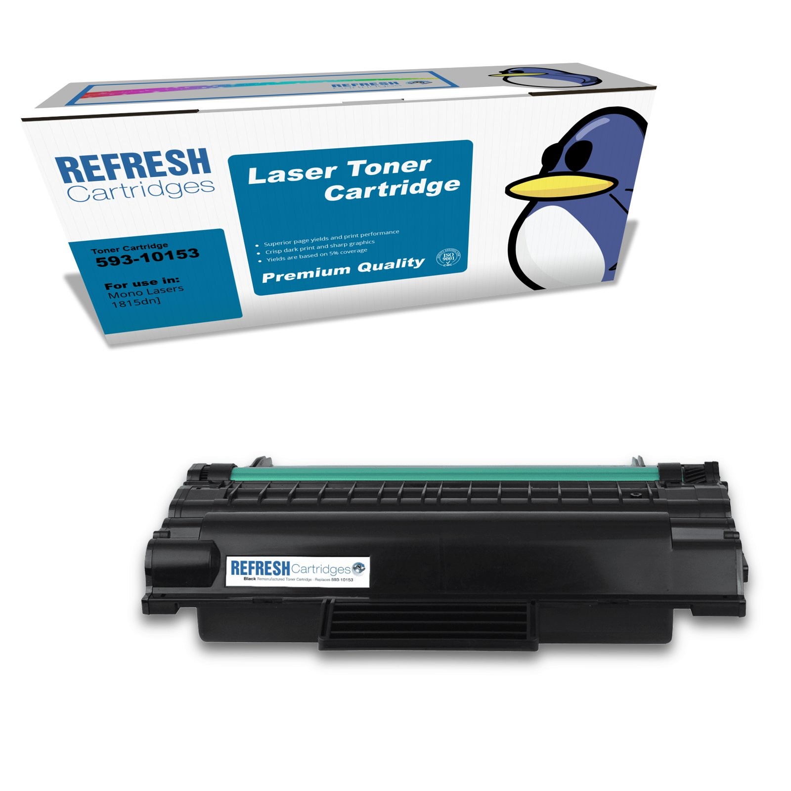 Refresh Cartridges Black RF223 Toner Compatible With Dell Printers