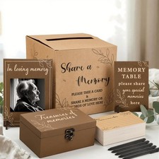 109 Pcs Share a Memory Cards Set for Celebration of Life Decoration Memorial ...