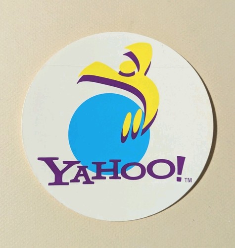 Vintage YAHOO! 1995 RARE 5" YAHOO "Y Guy" Promotional Sticker Decal π»π³πΎ
