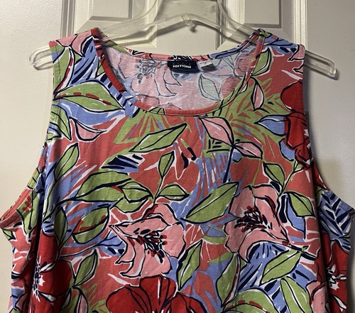 Edizioni Basic ~ Donna ~ Top ~ 2X ~ Camicetta ~ Senza maniche ~ Vintage - Foto 3 di 24