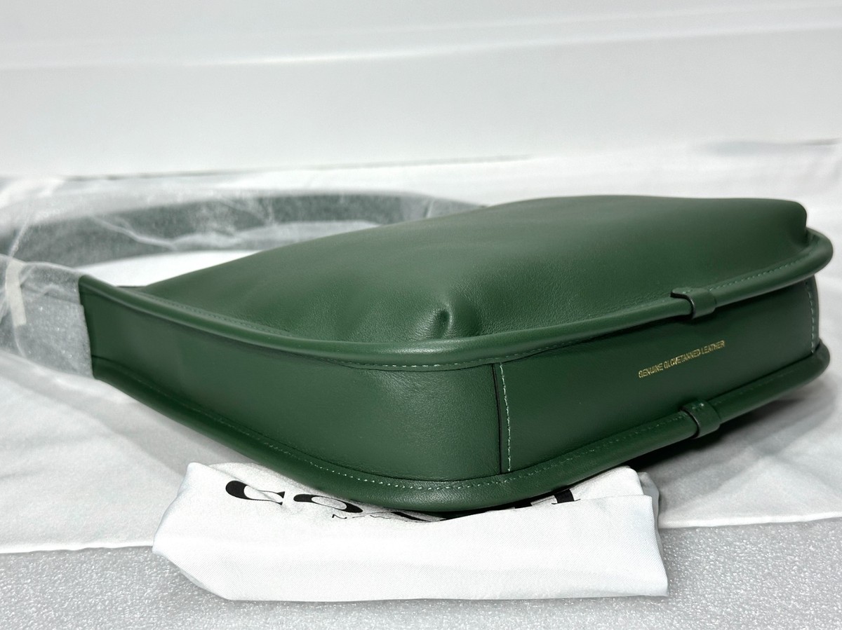 Coach Curve Zip Glovetanned Leather Bag Hunter Green CAF11 NWT | eBay