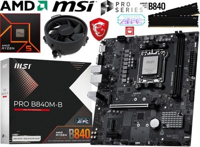 PC Aufrüstkit Bundle AMD Ryzen 5 8400F bis 64GB DDR5 mit MSI PRO B840M-B