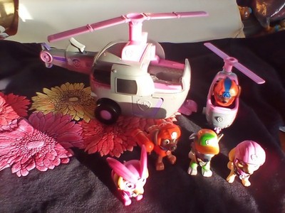 2016 Paw Patrol Skye DELUXE Trigger finger Sounds of Helicopter Rare HTF figures