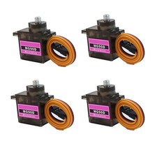 4 Pack MG90D 9g Digital Micro Servo Full Metal Gear 360 Degree Continuous Rot...