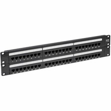 Tripp Lite 48-Port Cat6 Cat5 Patch Panel Rackmount 110 Punch Down RJ45 Ethernet