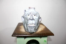 RARE dal burtchaell mini face jug, pottery, folk art      ( 6'' t x 4'' w)