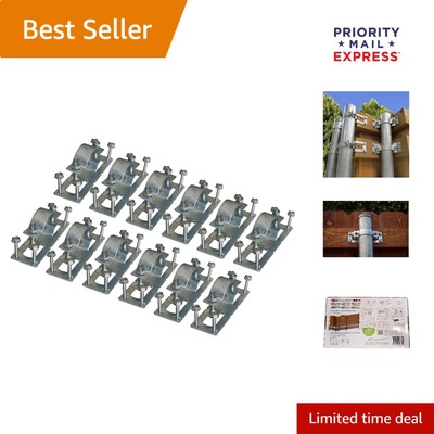 WAP-OZ 12-Piece Fence Bracket Set - High-Quality Steel for Ultimate Strength