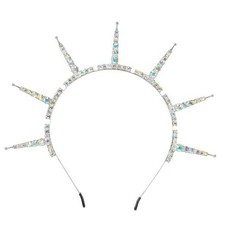 Statue of Liberty Halo Crown, Renfaire Fantasy Sun Goddess Headband Silver