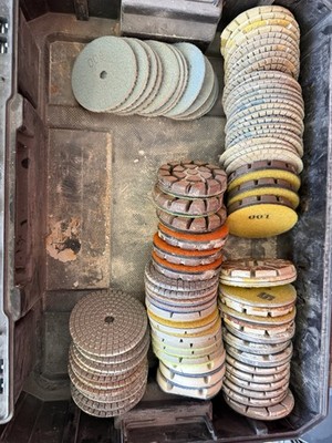 Lot Of Concrete Prep and Polishing Diamonds And Tooling New And Used