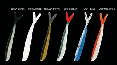 Nomura Soft Lures Original Double Tail 2'' Pearl White