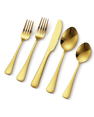 VEVOR 100-Piece Silverware Set Stainless Steel Cutlery Flatware Utensil Kitchen