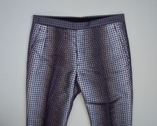 PRADA A/W 08 Sample Metallic Trousers Pants, Made In Italy | Size 48