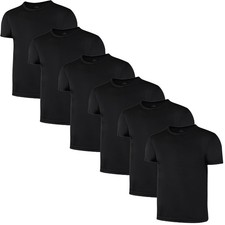 6 Pack Boys Youth Kids Mesh Athletic Quick Dry T Shirts Short Sleeve Active