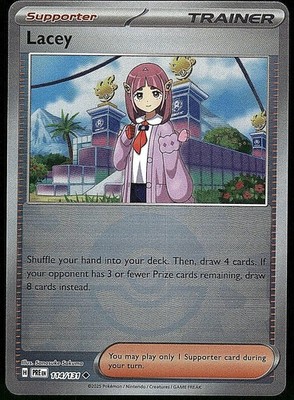 Lacey (Poke Ball Pattern) 114/131 Uncommon Prismatic Evolutions Pokemon NM
