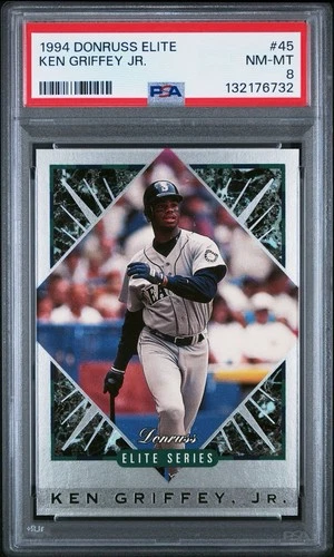 1995 DONRUSS KEN GRIFFEY JR ELITE SERIES INSERT #/10,000 *GRADED PSA NM-MT 8