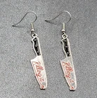 Killing It Pierced Earrings Bloody Dagger Halloween Spooky Dangle 1.75"