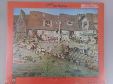 F.X. Schmid Puzzle Steiff Dorfszene - Steiff Tiere Diorama - 48 Pieces - 1960er
