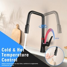 Kitchen Faucet Matte Black - 3 Function, One Touch FastConnect 360 Sprayer