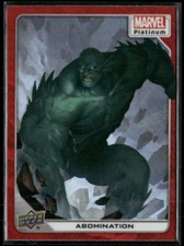 2023 Upper Deck Marvel Platinum Red Rainbow #81 - Abomination