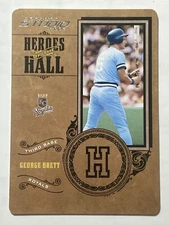 2004 Donruss Studio George Brett HH-4 Heroes of the Hall /500 Kansas City Royals